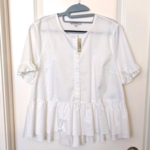 Madewell Studio Ruffle Hem Top